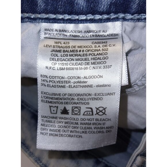 Denizen from Levi's Bleach Washed Low Rise Jeggings Size 2 - Picture 9 of 10